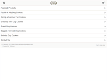 Tablet Screenshot of gerbeauxdogbakery.com